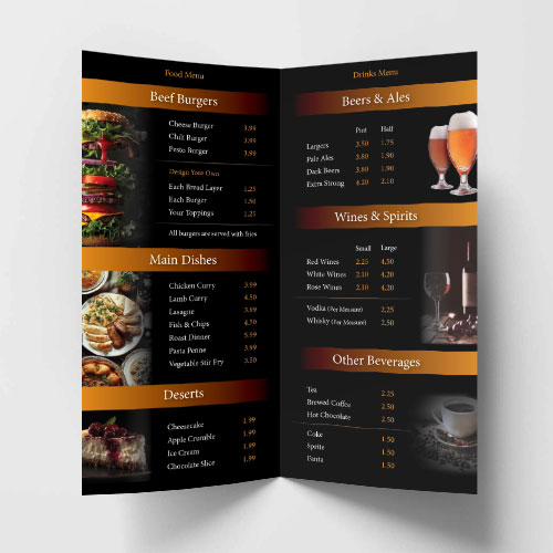 Village Pub Flyer Menu